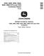 John Deere 9540, 9560, 9580, 9640, 9660, 9680 CWS and WTS Combines (European Edition) Repair Manual (TM4697) 0