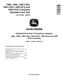 John Deere 1450, 1450 CWS, 1450 WTS, 1550, 1550 CWS and 1550 WTS Combines (SN: 047354-048750) Operation and Test Manual (TM4835) 0