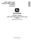 John Deere 722PF, 725PF, 730PF, 735PF and 740PF Cutting Platforms (European Edition) Technical Manual (TM5ZN54632) 0