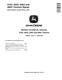 John Deere 6103, 6203, 6403 and 6603 Tractors (Latin America, South Africa, Asia) Repair Manual (TM6020) 0