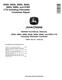 John Deere 9540i, 9560i, 9580i, 9640i, 9660i, 9680i and 9780i CTS including HillMaster Combines Repair Manual (TM8090) 0