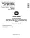 John Deere 5203S, 5303, 5310, 5310S, 5403, 5410, 5503 and 5610 Tractors (Europe, Asia, Africa) Technical Manual (TM900119) 0