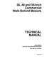 John Deere 38 inch, 48 inch and 54 inch Commercial Walk-Behind Mowers Technical Manual (TM1488) 0