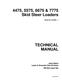 John Deere 4475, 5575, 6675 and 7775 Skid Steer Loaders Technical Manual (TM1553) 0
