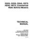 John Deere GS25, GS30, GS45, GS75, HD45 and HD75 Commercial Walk-Behind Mowers Technical Manual (TM1598) 0