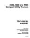 John Deere 4500, 4600 and 4700 Compact Utility Tractors Technical Manual (TM1679) 0