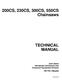 John Deere 200CS, 230CS, 300CS and 550CS Chainsaws Technical Manual (TM1750) 0