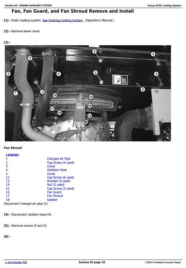 TM10545 - John Deere 220DW Wheeled Excavator Service Repair Technical Manual - 3
