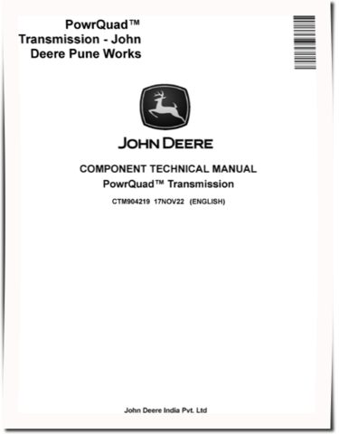 John Deere PowrQuad Transmissions Component Technical Manual (CTM904219)