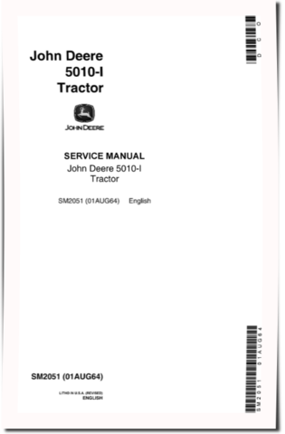 John Deere 5010-I Tractors Service Manual (SM2051)