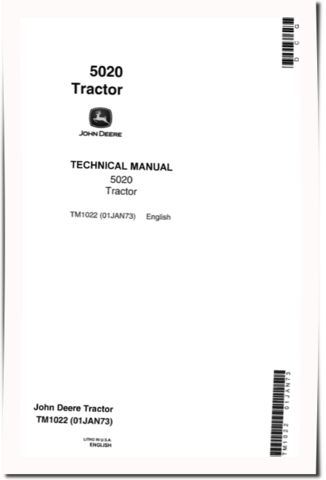 John Deere 5020 Row-Crop Tractors Technical Manual (TM1022)