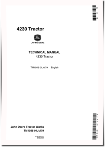 John Deere 4230 Tractors Technical Manual (TM1056)