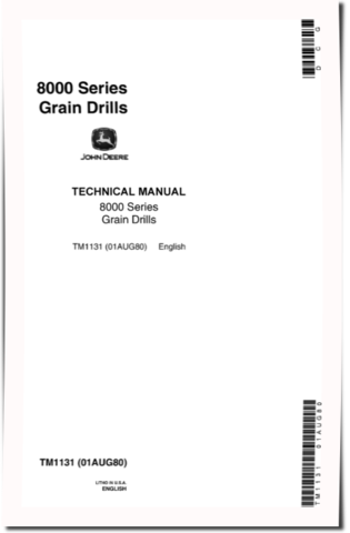 John Deere 8000 Grain Drills Technical Manual (TM1131)