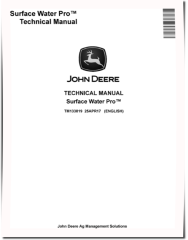 John Deere Surface Water Pro™ System Technical Manual (TM133819)