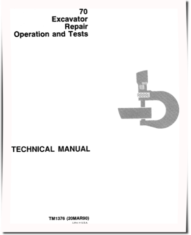John Deere 70 Compact Excavators Diagnostic and Repair Manual (TM1376)