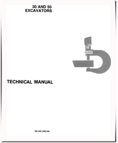 John Deere 30 and 50 Compact Excavators Technical Manual (TM1380)