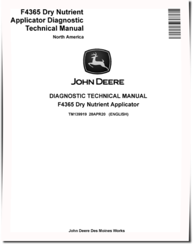 John Deere F4365 Dry Nutrient Applicators (North American Edition) Diagnostic Manual (TM139919)