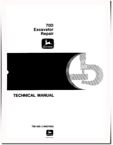 John Deere 70D Compact Excavators Repair Manual (TM1408)