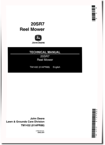 John Deere 20SR7 (SN: 010001-) Reel Mowers Technical Manual (TM1432)