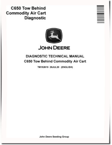 John Deere C650 Tow Behind Commodity Air Carts Diagnostic Manual (TM152619)