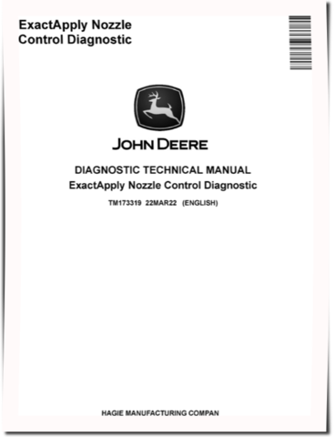 John Deere ExactApply Nozzle Control Systems Diagnostic Manual (TM173319)