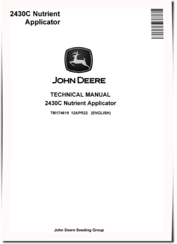 John Deere 2430C Nutrient Applicators Technical Manual (TM174619)