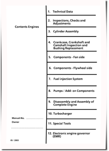 Liebherr D904, D906, D914, D916, D924 and D926 Diesel Engines Workshop Manual (TM1849)
