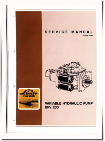 Linde BPV200 Hydraulic Pumps Technical Manual (TM2210)