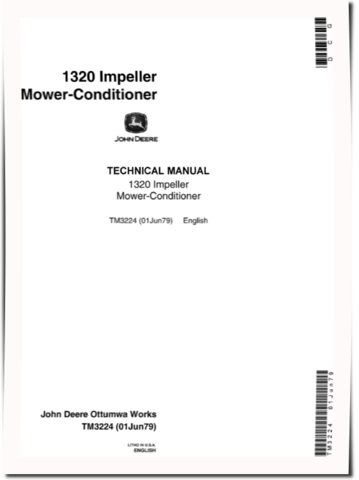 John Deere Impeller 1320 Mower-Conditioners Technical Manual (TM3224)