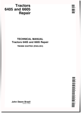 John Deere 6405 and 6605 Tractors Repair Manual (TM4866)