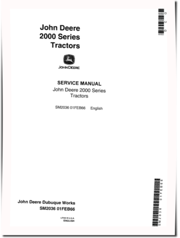 John Deere 2010 Tractors Service Manual (sm2036)