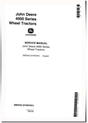 John Deere 4010 Tractors Service Manual (sm2042)