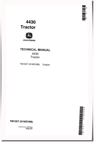 John Deere 4430 Row-Crop Tractors Technical Manual (tm1057)