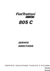 Fiat 805C Crawler Tractor Service Directions Manual (6035417300)