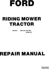 Ford 09GN-2051/2052/2053 / 2054/2055/2056 Riding Mower Tractor Service Repair Manual (SE4363-4)