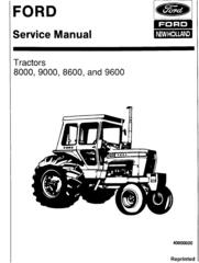 Ford 8000, 9000, 8600, 9600 Tractor Service Repair Manual (SE3095)