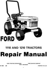 Ford 1110, 1210 Tractor Service Manual (SE4300)