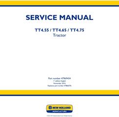 New Holland TT4.55, TT4.65, TT4.75 Tier 3 Tractor Service Manual