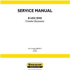 New Holland E145C EVO Crawler excavator Service Manual
