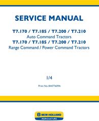 New Holland T7.170, T7.185, T7.200, T7.210 Tractors Service Manual