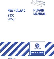 New Holland 2355 and 2358 Disc Auger Header Service Manual