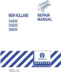 New Holland 346W, 356W, 366W SP Forage Pickup Heads Service Manual