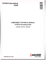 Waratah HTH616 Harvesting Heads Component Technical Manual (CTM10003)