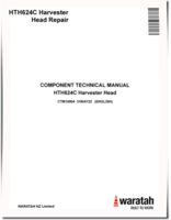 Waratah HTH624C Harvesting Heads Component Technical Manual (CTM10004)