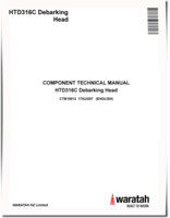 Waratah HTD316C Debarking Heads Component Technical Manual (CTM10012)