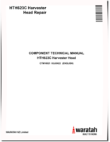 Waratah HTH623C Harvester Heads Component Technical Manual (CTM10021)