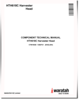 Waratah HTH618C Harvester Heads Component Technical Manual (CTM10028)
