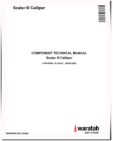 Waratah Scaller III Callipers Component Technical Manual (CTM10055)