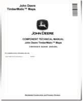John Deere TimberMatic Maps Navigation System Component Technical Manual (CTM10103X19)