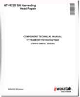 Waratah HTH622B Series III Harvester Heads Component Technical Manual (CTM10110)